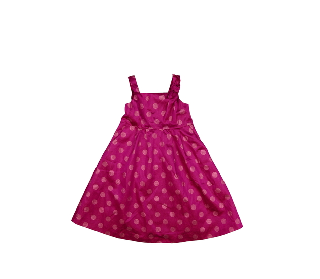 Růžové společenské šaty s kolečky Gap