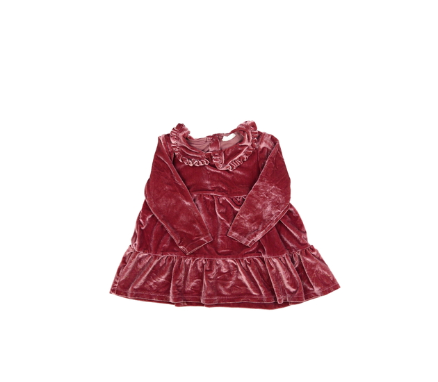 Růžové lesklé šaty s límečkem F&F