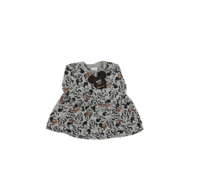 Nové šedé melírované šaty Minnie Disney Primark 