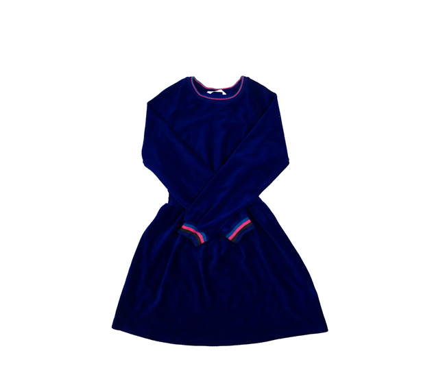 Tmavě modré teplejší šaty M&S