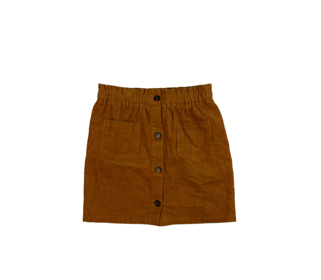 Hnědá manšestrová sukně Nutmeg 