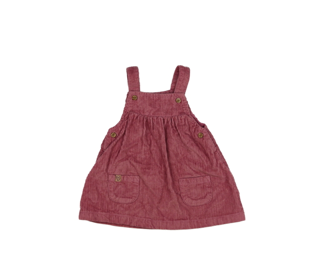 Růžové manšestrové šaty Next