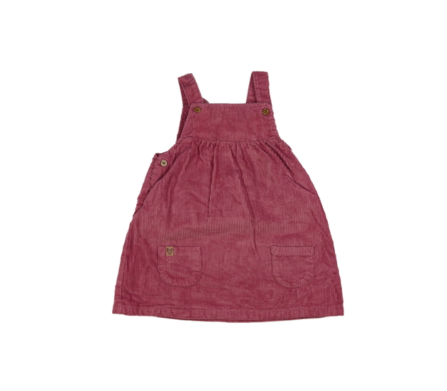 Růžové manšestrové šaty Next