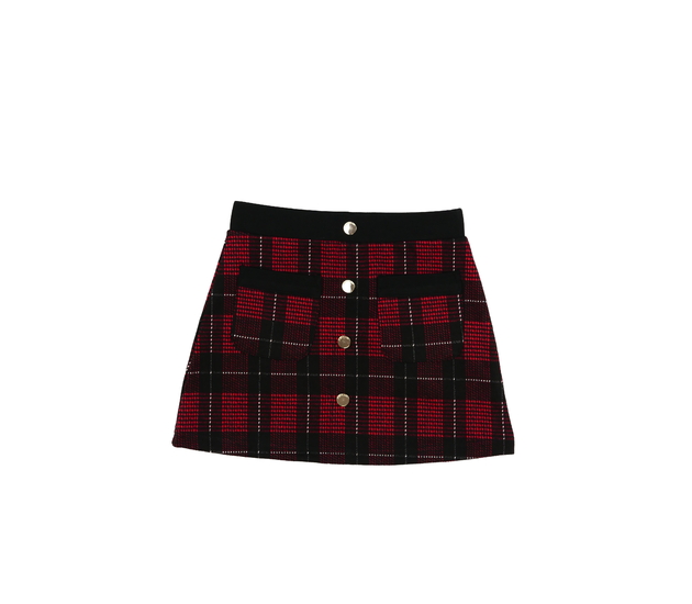 Červeno-černá sukně River Island 