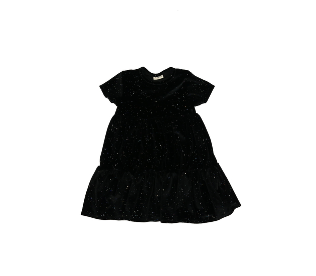 Černé lesklé semišové šaty F&F