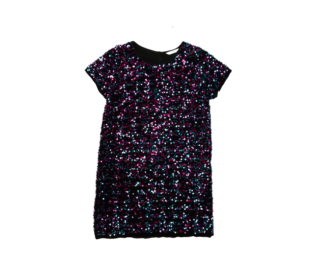 Tmavé flitrované šaty M&S