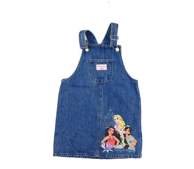 Modré riflové šaty princezny Disney George