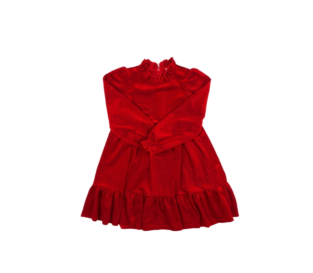 Červené lesklé společenské šaty