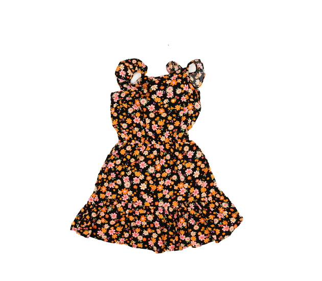 Černé květinové letní šaty New Look 