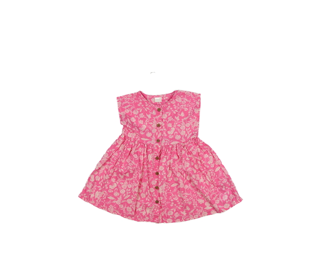 Růžové šaty s listy Next 