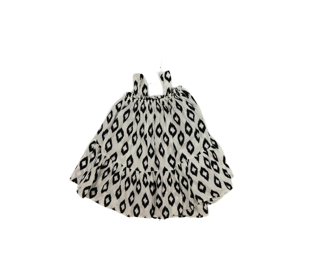 Bílé široké vzorované šaty F&F