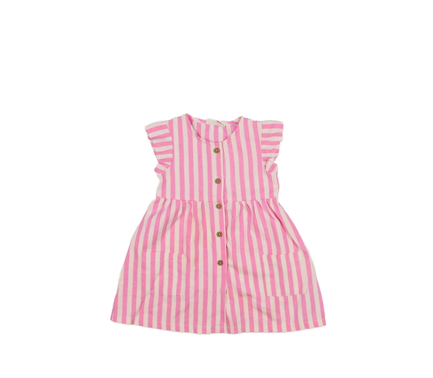 Bílo-růžové společenské šaty Primark 