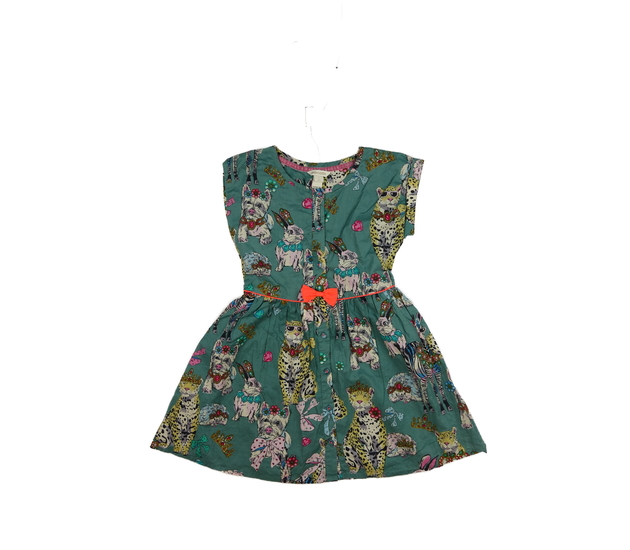 Zelené krásné šaty se zvířátky Monsoon 