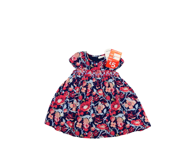 Nové tmavé květinové společenské šaty Next