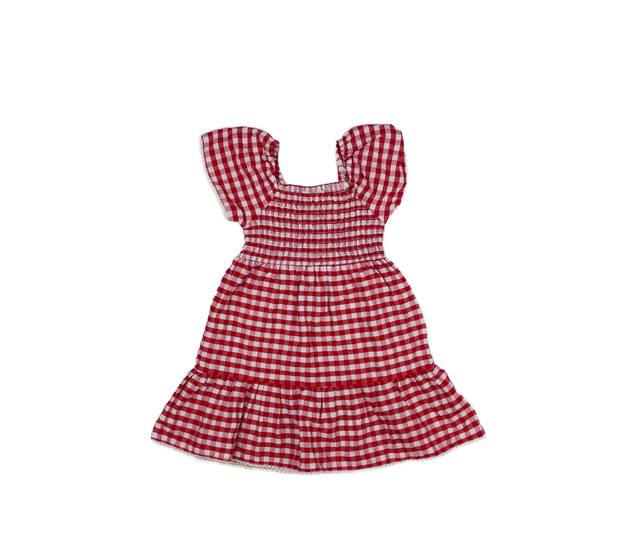 Červeno-bílé kostkované šaty Primark 