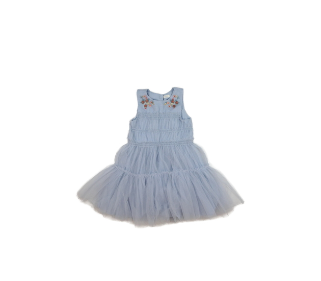 Modré bohaté společenské šaty Next