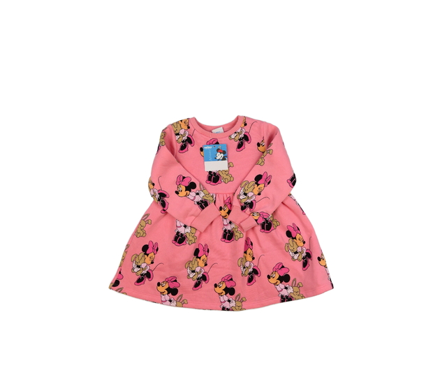 Nové růžové mikinové šaty Minnie Disney 