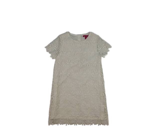 Bílé krajkované společenské šaty Primark