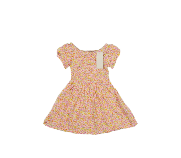 Nové lehké květinové šaty s prošívaným živůtkem 