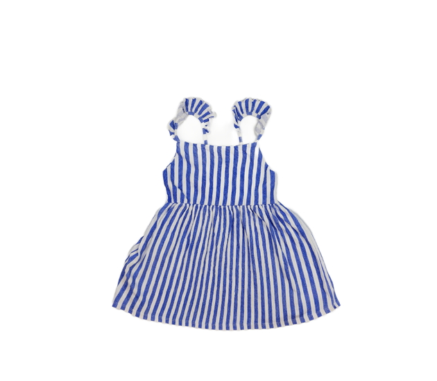 Modro-bílé pruhované šaty 