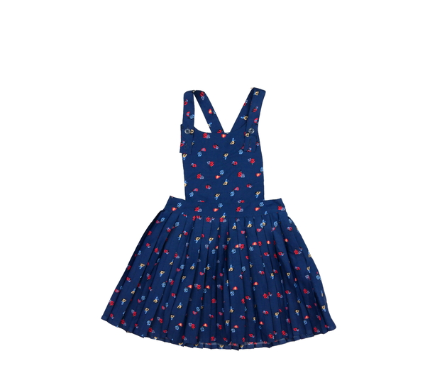 Tmavě modré šaty s beruškami Next