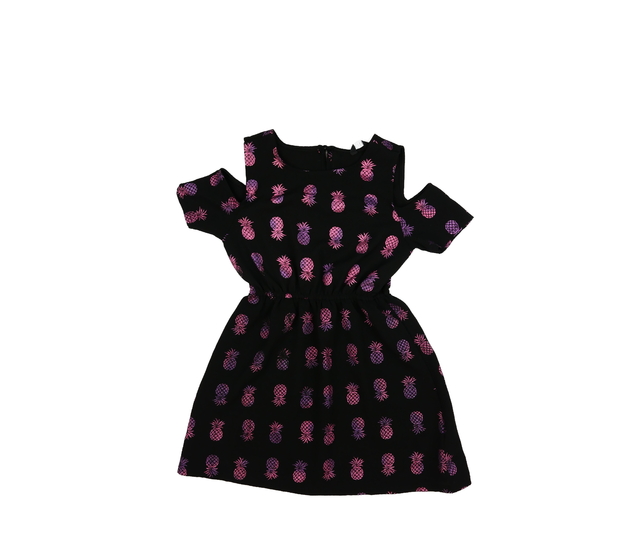 Černé krásné šaty s ananasy M&Co