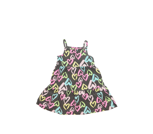 Šedé šaty se srdíčky Primark 