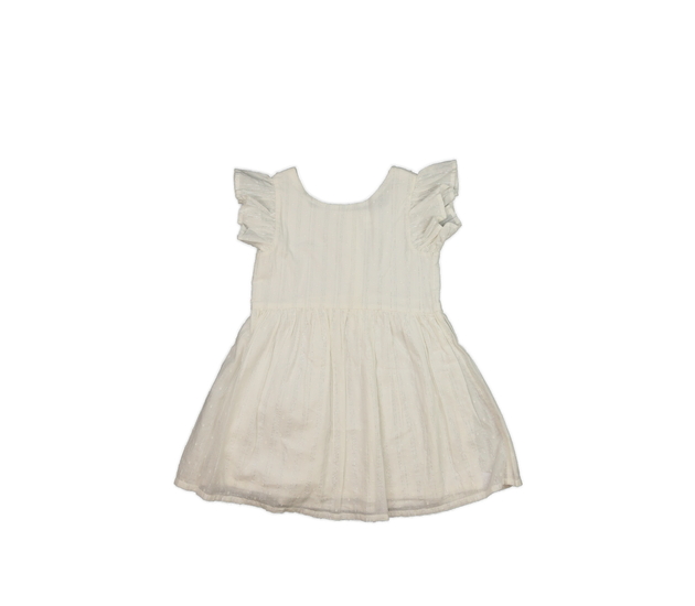 Bílé šaty s metalickým vláknem Next