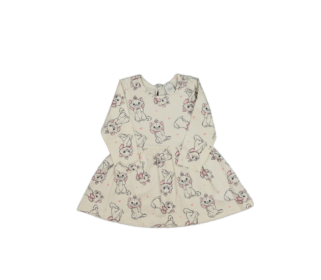 Krémové šaty s kočičkou Disney 