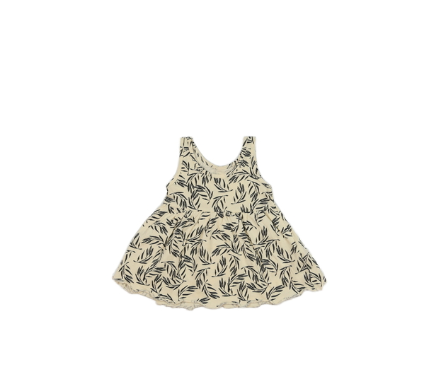 Světle hnědé šaty s listy Primark 