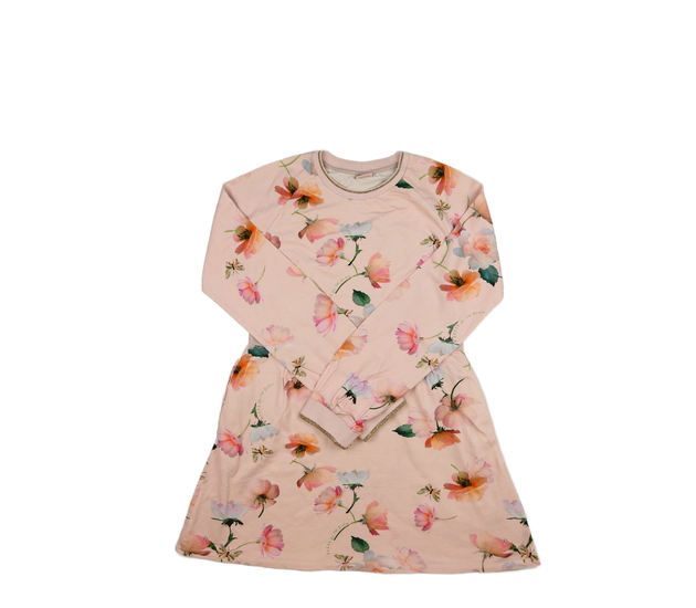 Meruňkové květinové šaty Baker 
