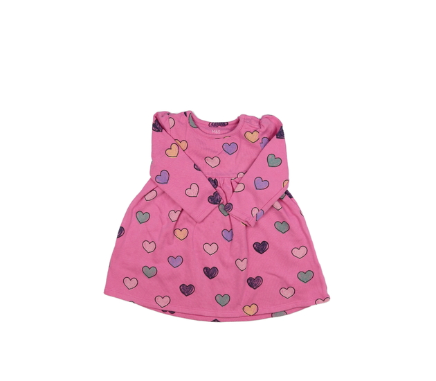 Růžové šaty se srdci M&S