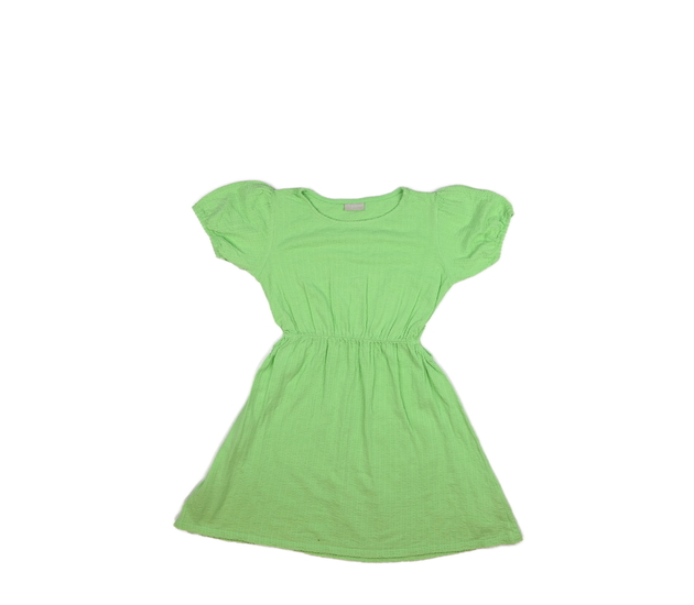 Zelené šaty s průstřihy na bocích 