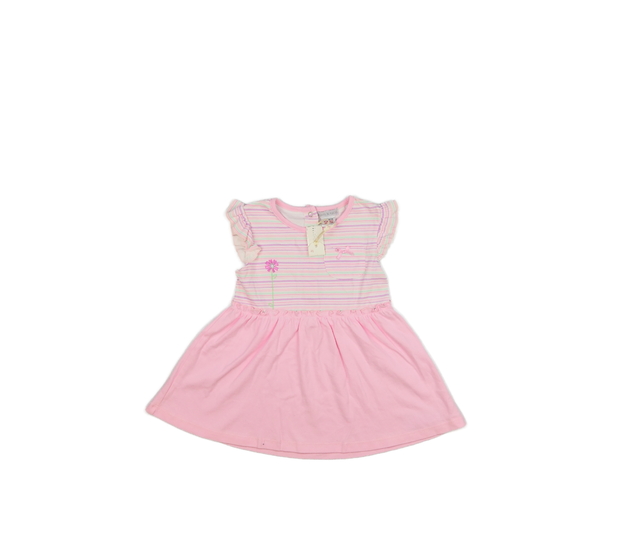 Nové růžové šaty s květinou 