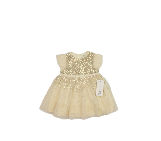 Nové krémovo-zlaté společenské šaty F&F