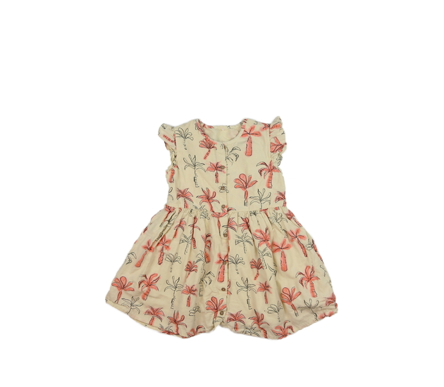 Krémové šaty s palmami George