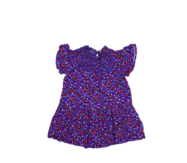 Tmavě modré květinové šaty Next