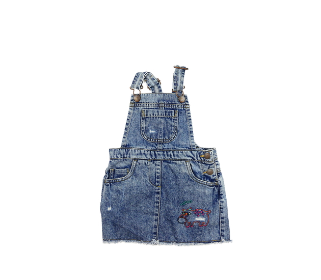 Modré riflové šaty se zvířátkem Next