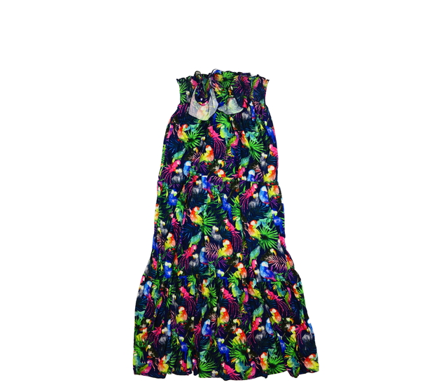 Tmavé dlouhé letní šaty s obrázky Next