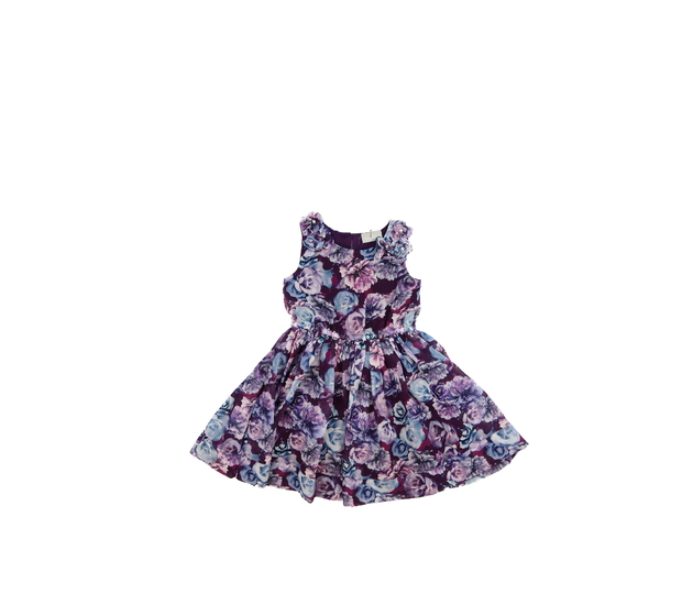 Fialové společenské letní šaty 