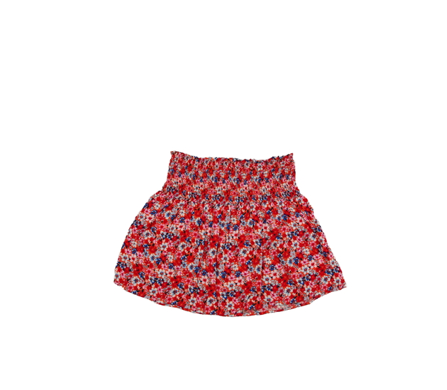 Oranžová květinová prošívaná sukně Primark