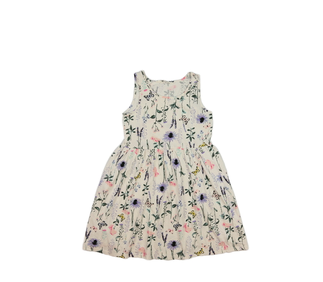 Krémové květinové šaty H&M