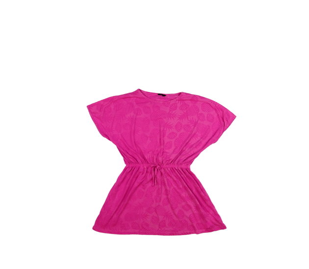 Růžové šaty s mušlemi a ananasy M&Co