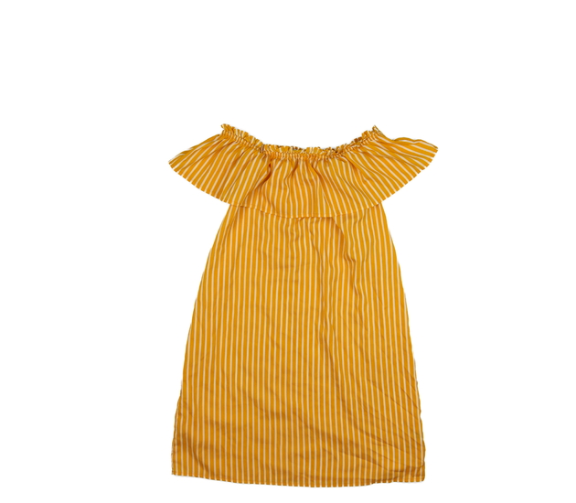 Žluto-bílé vzdušné šaty Primark 