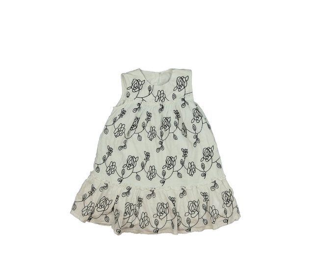 Světlé šaty s černými výšivkami George