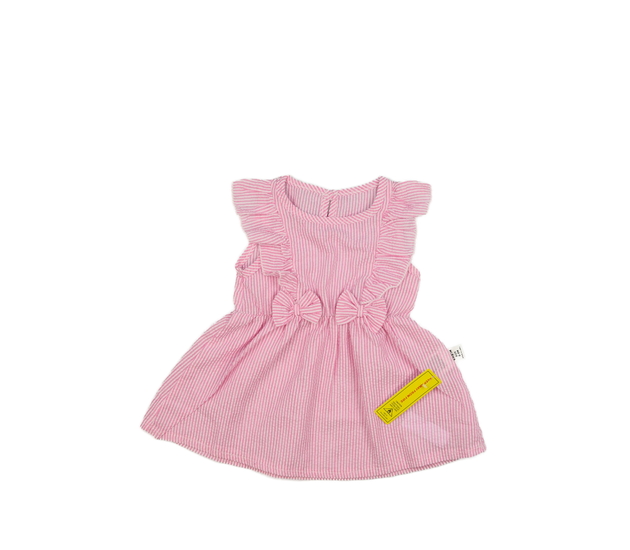 Nové růžovo-bílé pruhované šaty 