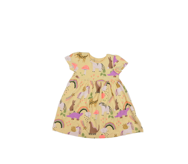 Žluté šaty se zvířátky Next