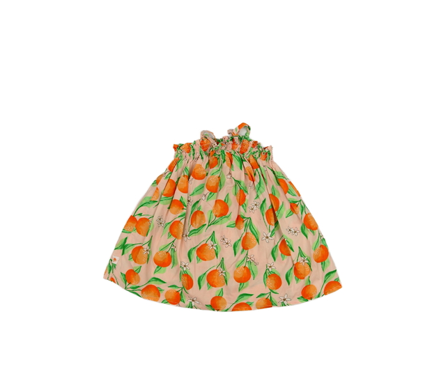 Meruňkové volné šaty s ovocem Primark 