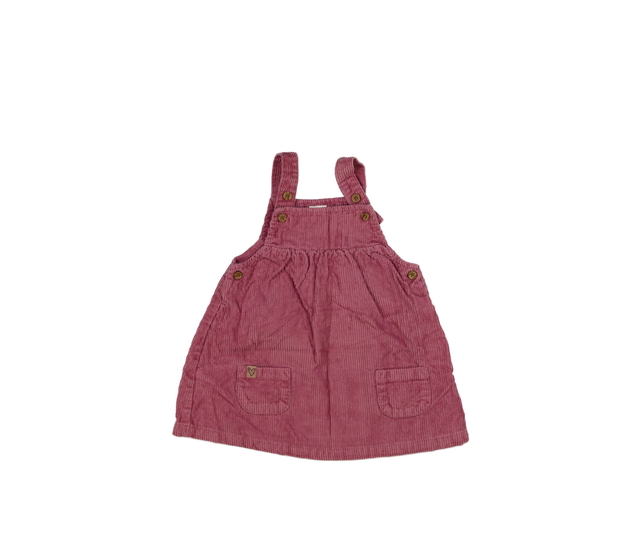 Růžové manšestrové šaty Next