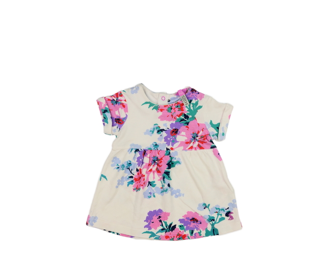 Bílé květinové šaty Joules